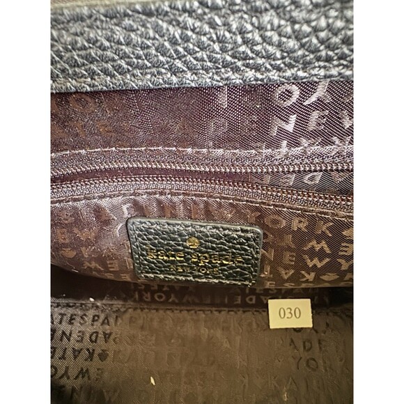 Kate Spade Black Leather Bow Ribbon Small Crossbody Handbag Bag Pocketbook - Picture 7 of 10